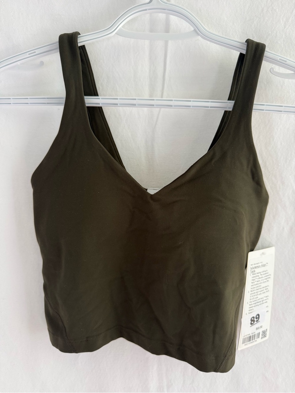 NWT Lululemon Align Tank Dark Olive Size 4